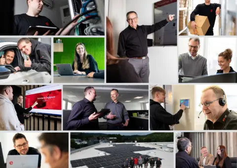 Einige Fotos von effexx-Mitarbeiterinnen und Mitarbeitern zeigen wie bei effexx gearbeitet wird.