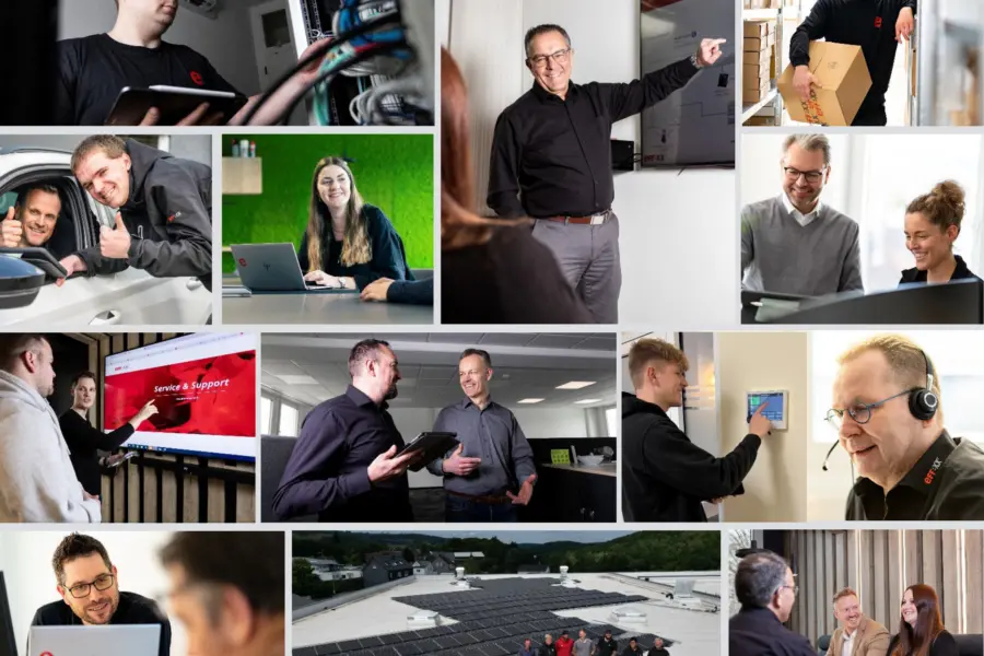 Einige Fotos von effexx-Mitarbeiterinnen und Mitarbeitern zeigen wie bei effexx gearbeitet wird.