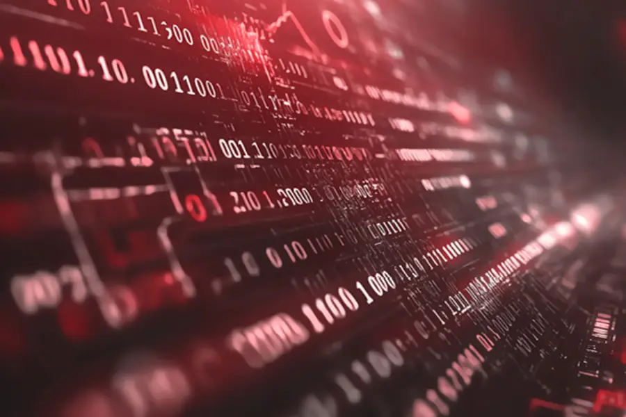 Bildschirm mit Programmiersprache