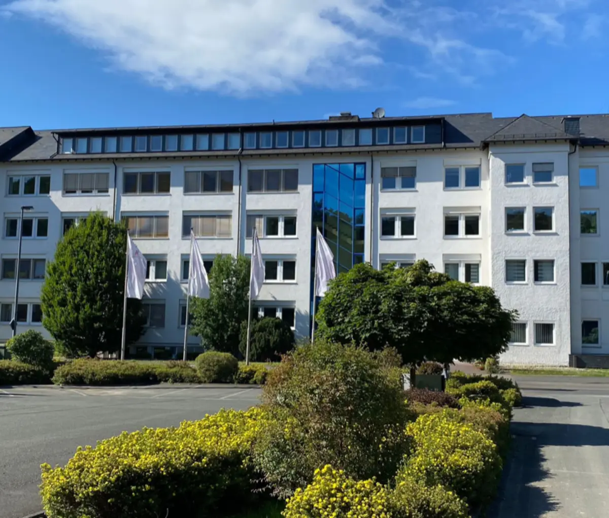 Außenansicht des effexx-Gebäudes in Netphen.